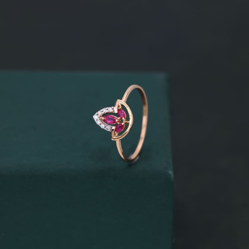 Florevina Real Diamond Ring 14KT