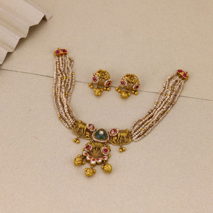 Mriganika Heritage Necklace 22KT