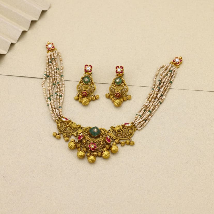 Vanamrida Heritage Necklace 22KT