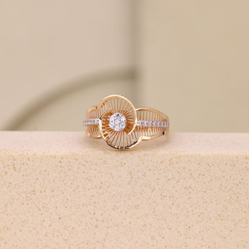 Zelvarenne Solar Loop Ring 18KT