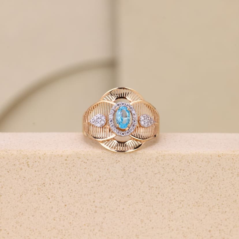 Mavellune Azure Frame Ring 18KT