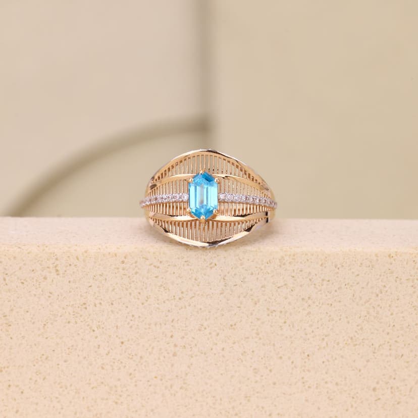 Virellessa Blue Radiance Ring 18KT