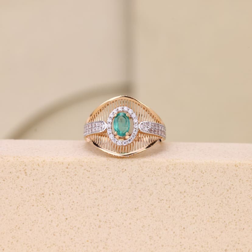 Azelvienne Verdant Arc Ring 18KT