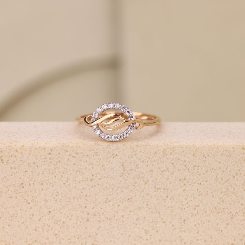 Zavellique Infinity Weave Ring 18KT