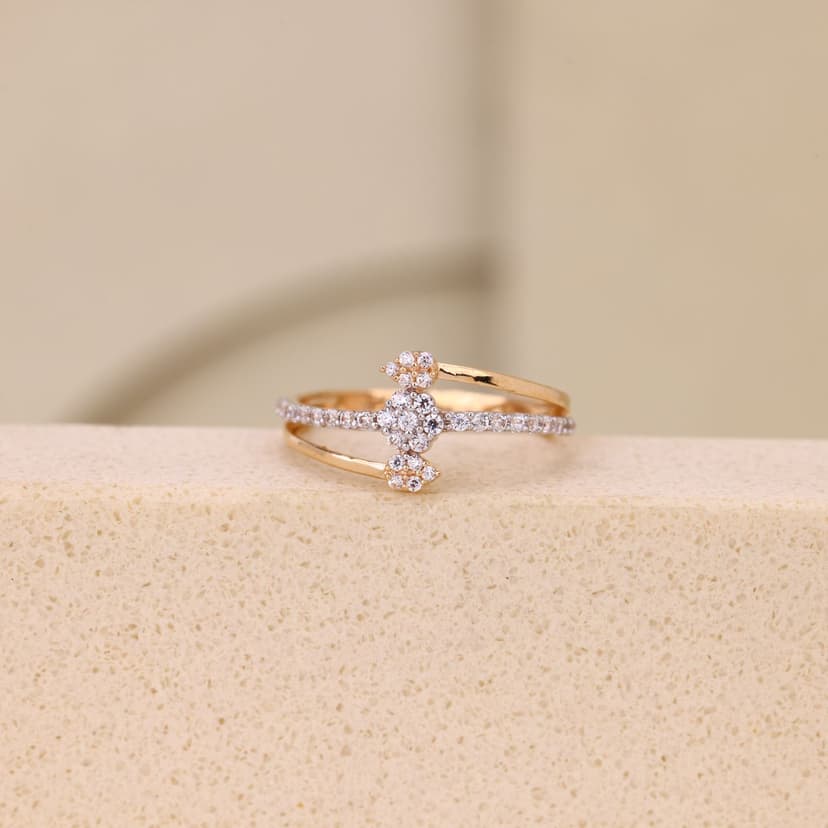 Calyveris Floral Axis Ring 18KT
