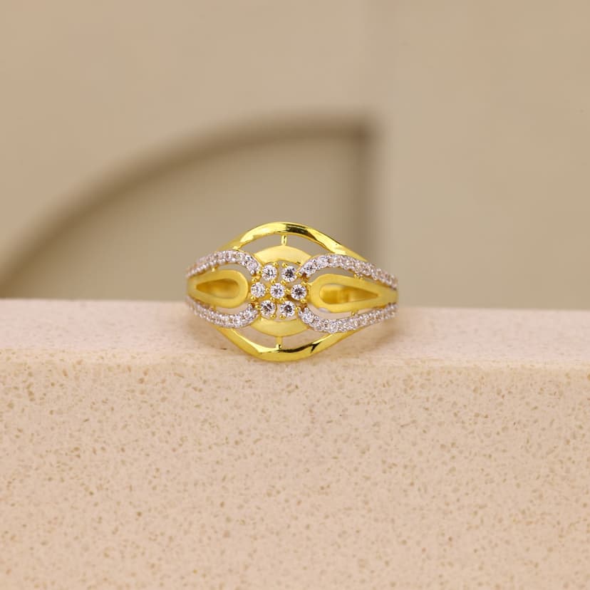 Azelvora Twin Arc Ring 22KT