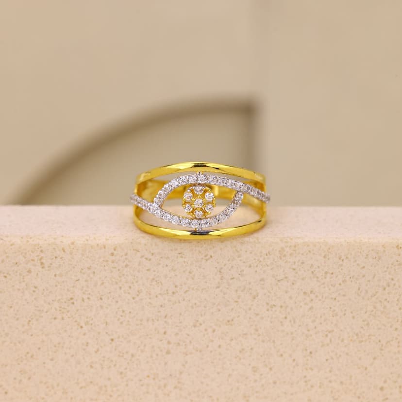 Azelisse Bloom Frame Ring 22KT