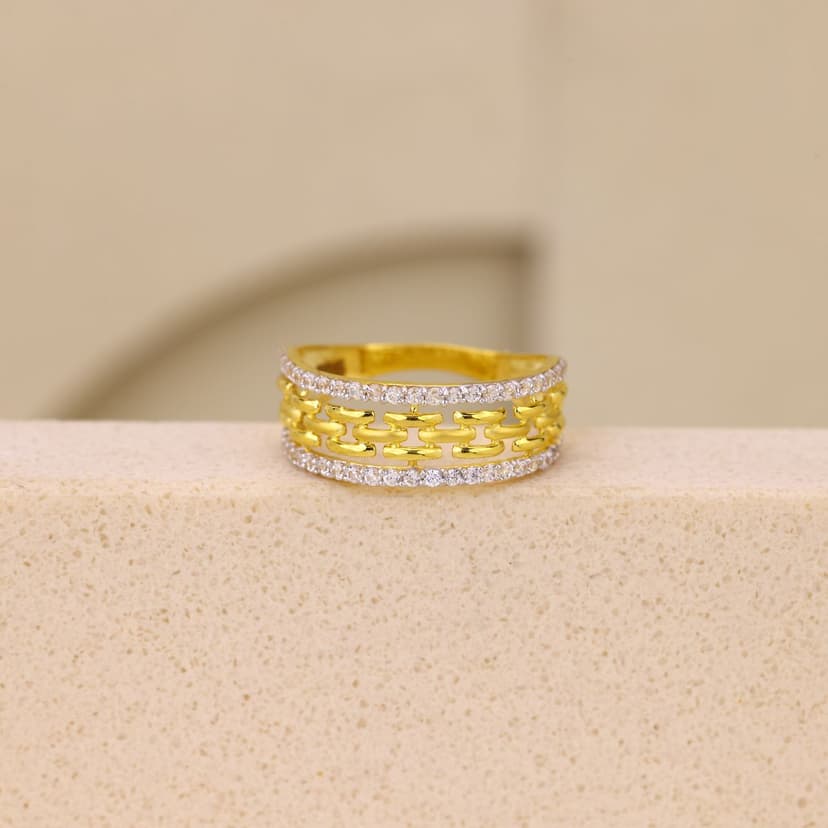 Zevrissa Lattice Ring 22KT