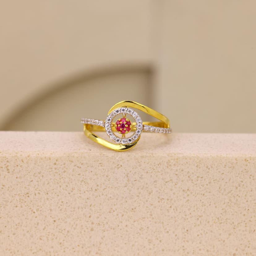 Nyzoreva Rosé Orb Ring 22KT