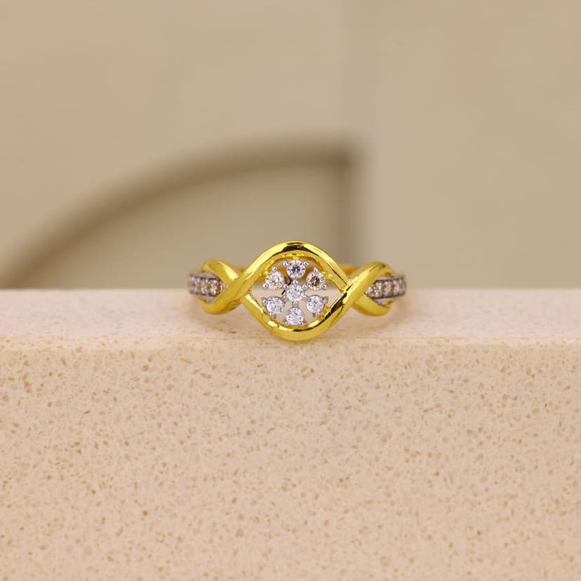 Zymerelle Twinbind Ring 22KT
