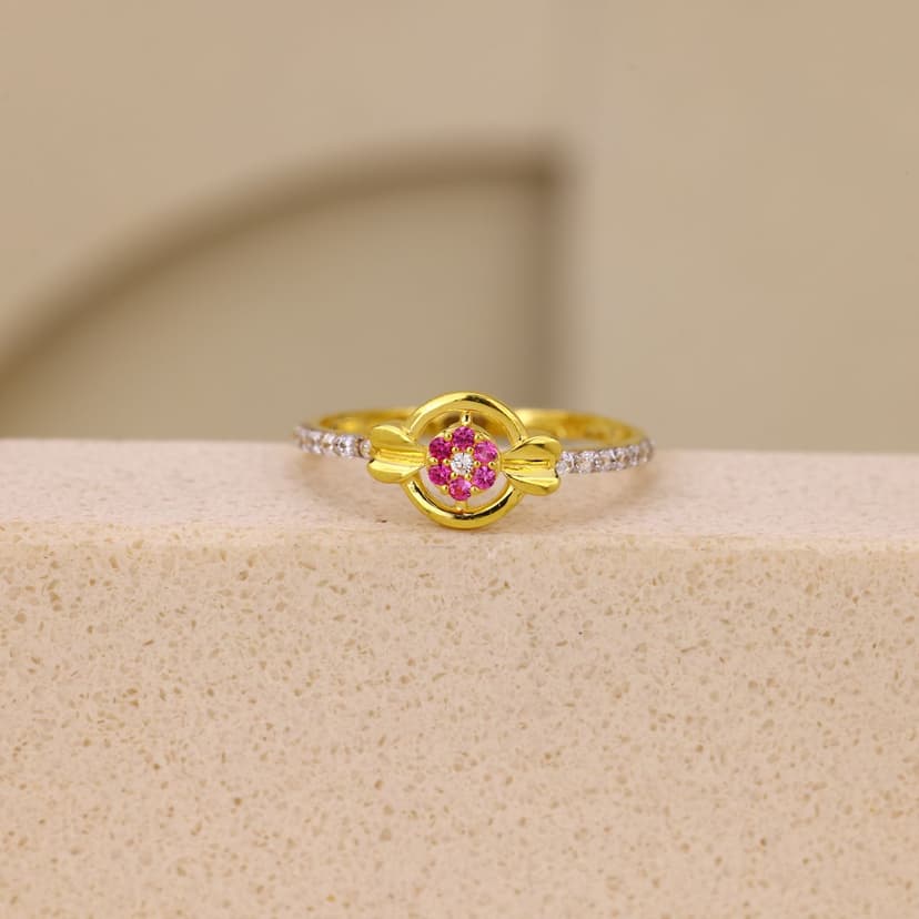 Cevrielle Rosépetal Ring 22KT