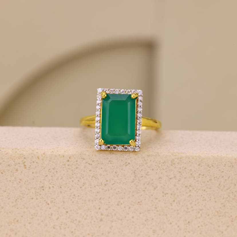 Averzique Verdant Panel Ring 22KT