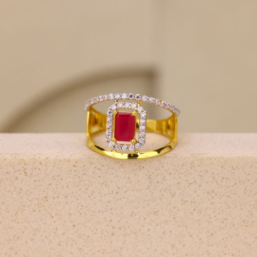 Cavzienne Rubyveil Ring 22KT