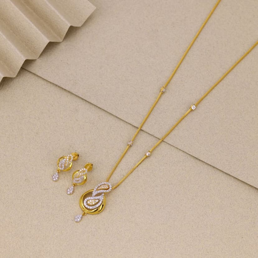 Oryzavienne Paisleylace Chain Set 22KT