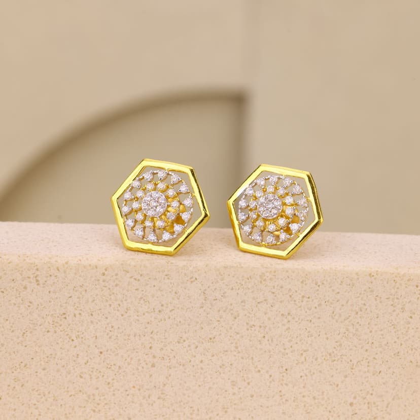 Cavorelle Hexaflora Earrings 22KT