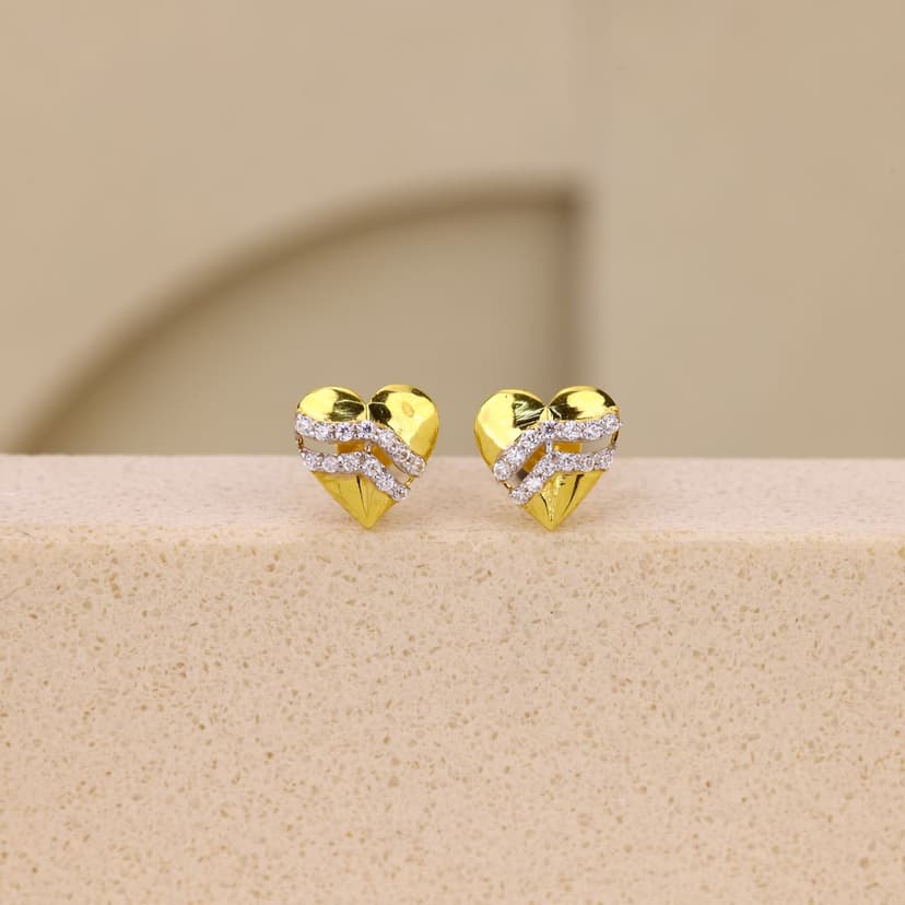 Avelzienne Heartglow Earrings 22KT