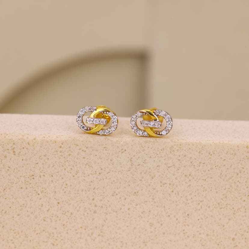 Ysoria Interlace Earrings 22KT