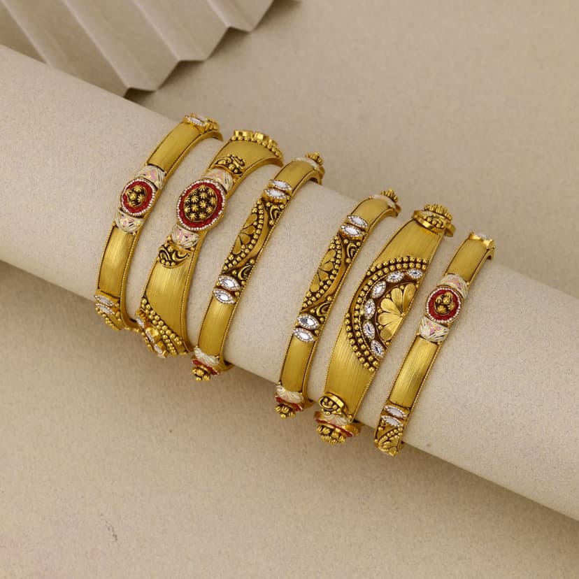 Raktavalli Antique Bangles 22KT