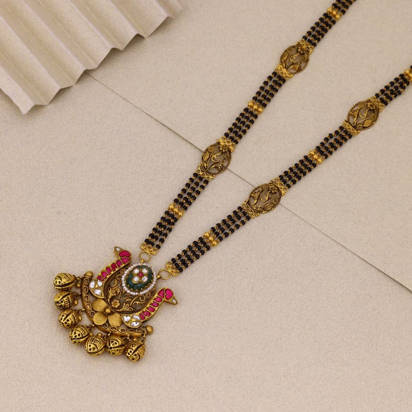 Mayurrekha Antique Mangalsutra 22KT