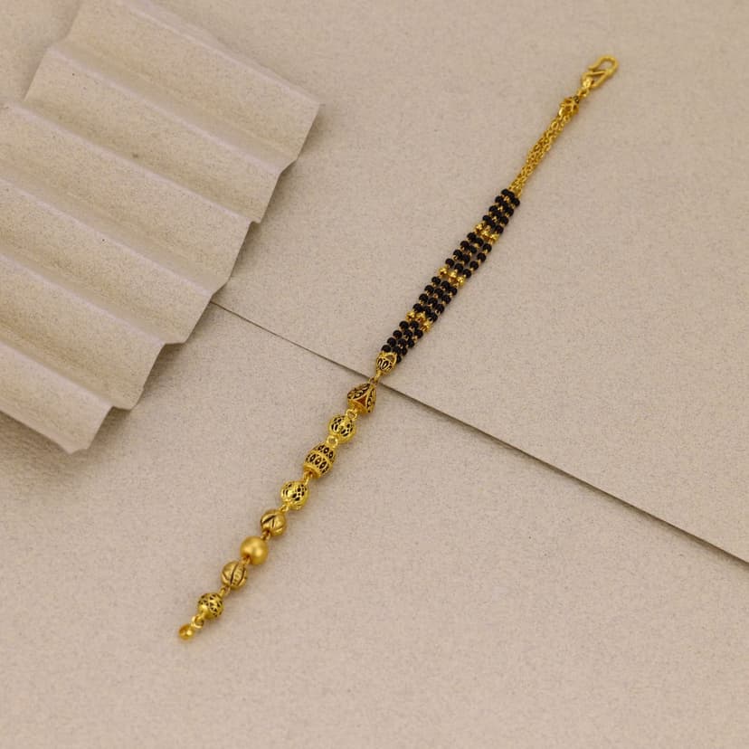 Kanakvya Antique Mangalsutra Bracelet 22KT