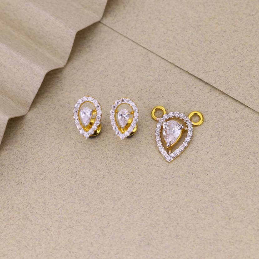 Luméara Grace MS Pendant Set 22KT