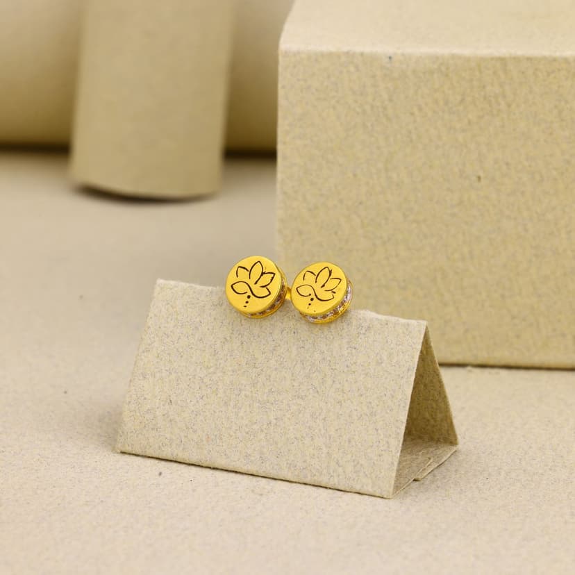 Orifléur Stud Earrings 22KT