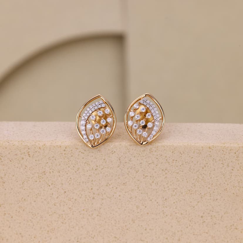 Lunéflora Stud Earrings 18KT