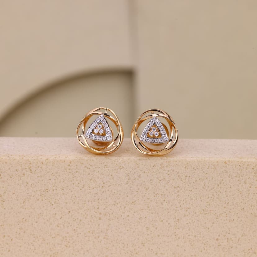 Éclatria Stud Earrings 18KT