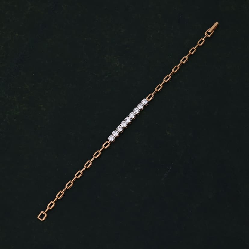 Qelvarisse Lab Diamond Bracelet 14KT