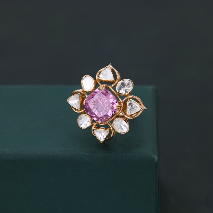Xyvarienne Lab Grown Polki Ring 18KT