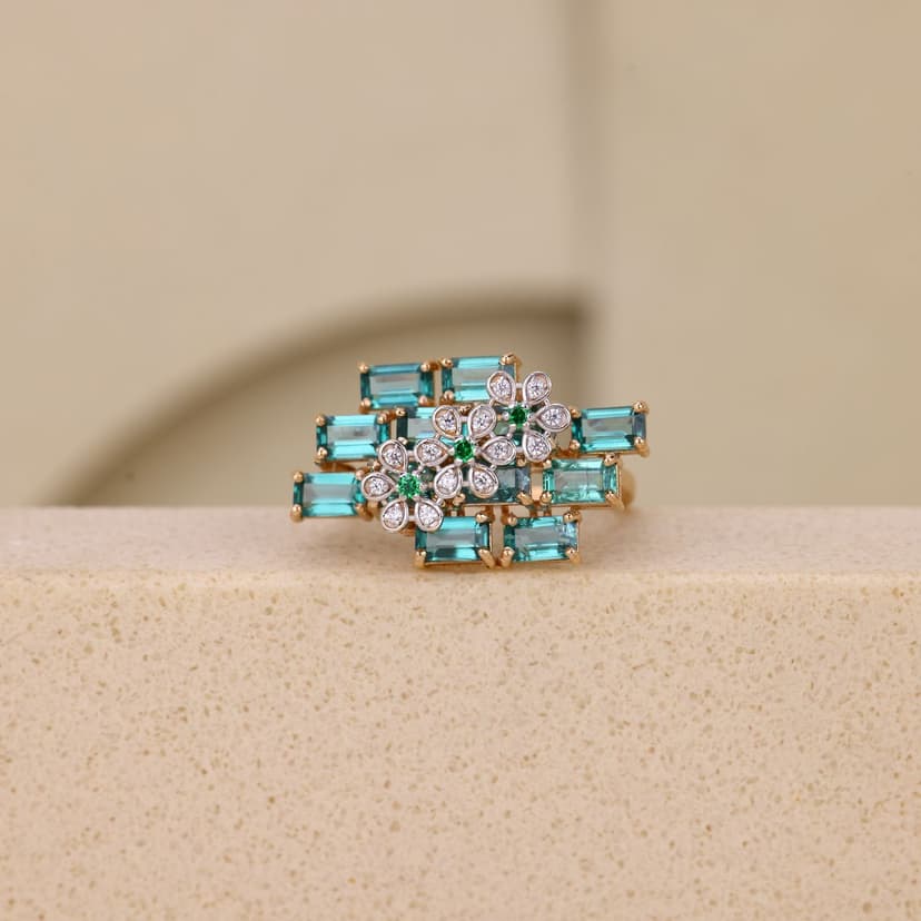 Celandria Mosaic Ring 18KT