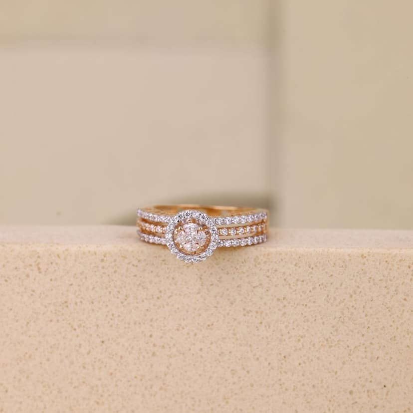 Trevienne Halo Ring 18KT