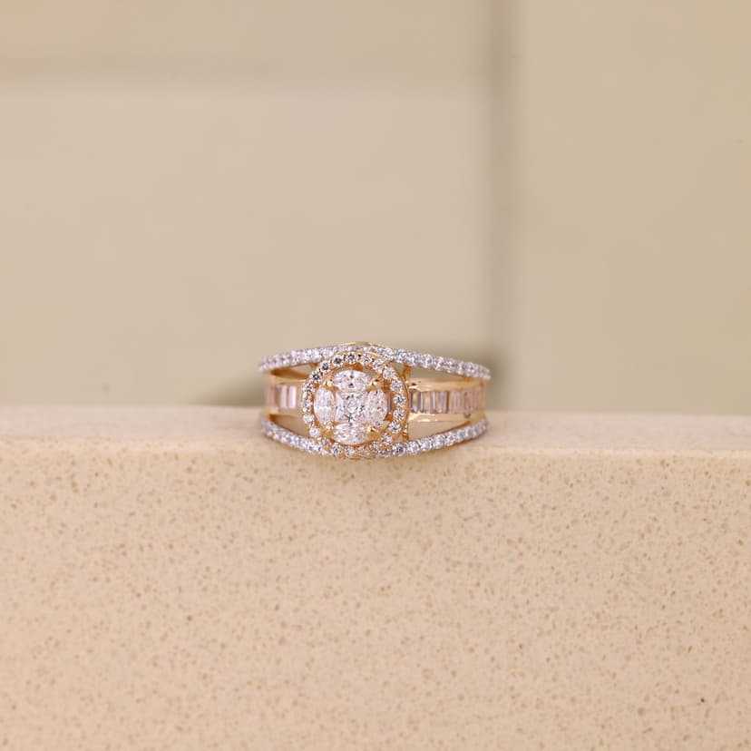Tavellia Halo Ring 18KT