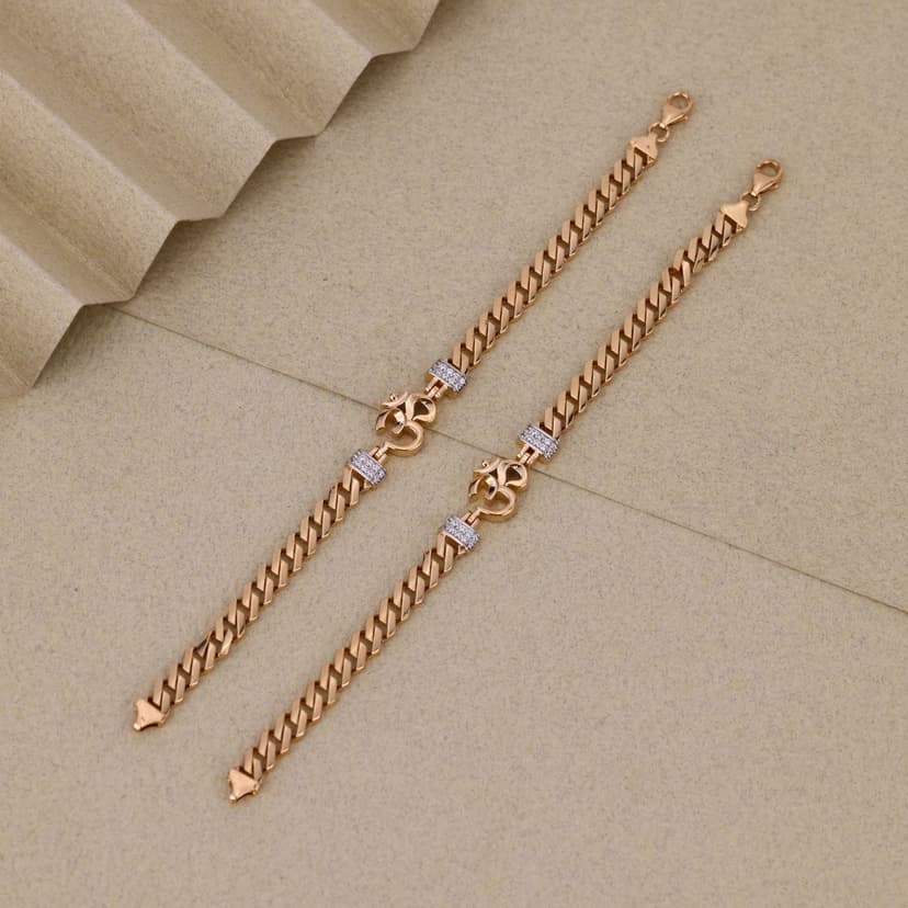 Aarvanya Cuban Baby Bracelet 18KT