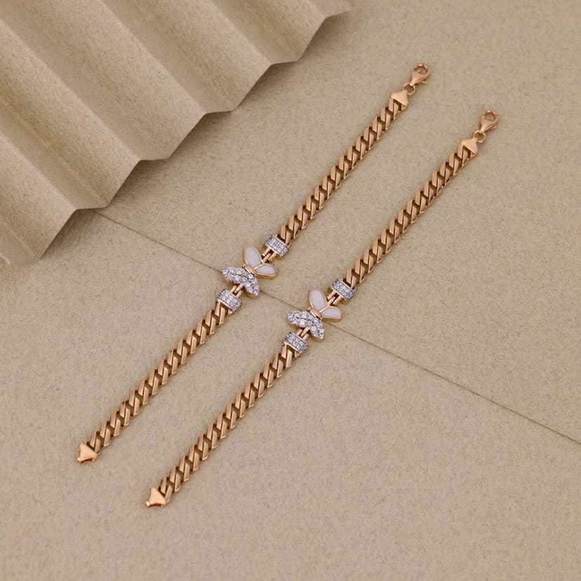Norevina Butterfly Baby Bracelet 18KT