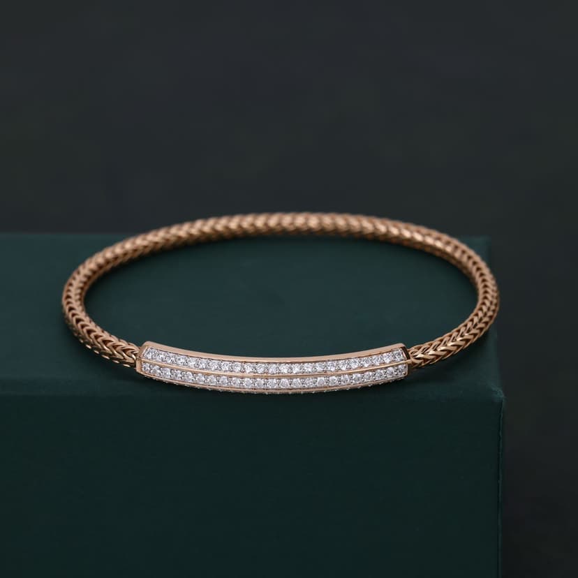 Evorayne Real Diamond Kada 14KT