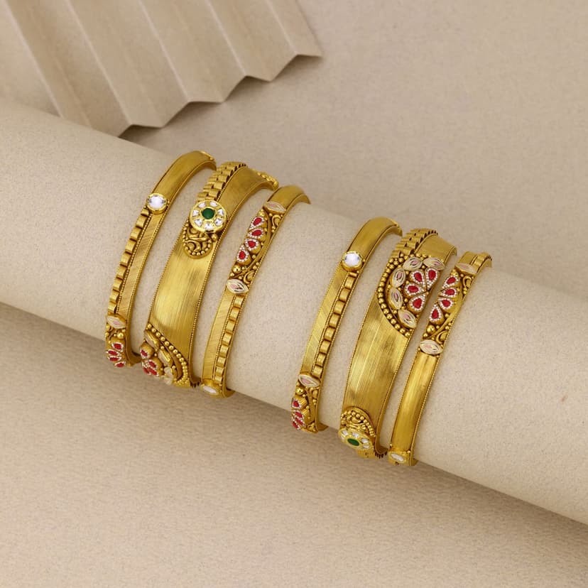 Rangavalli Antique Bangles 22KT
