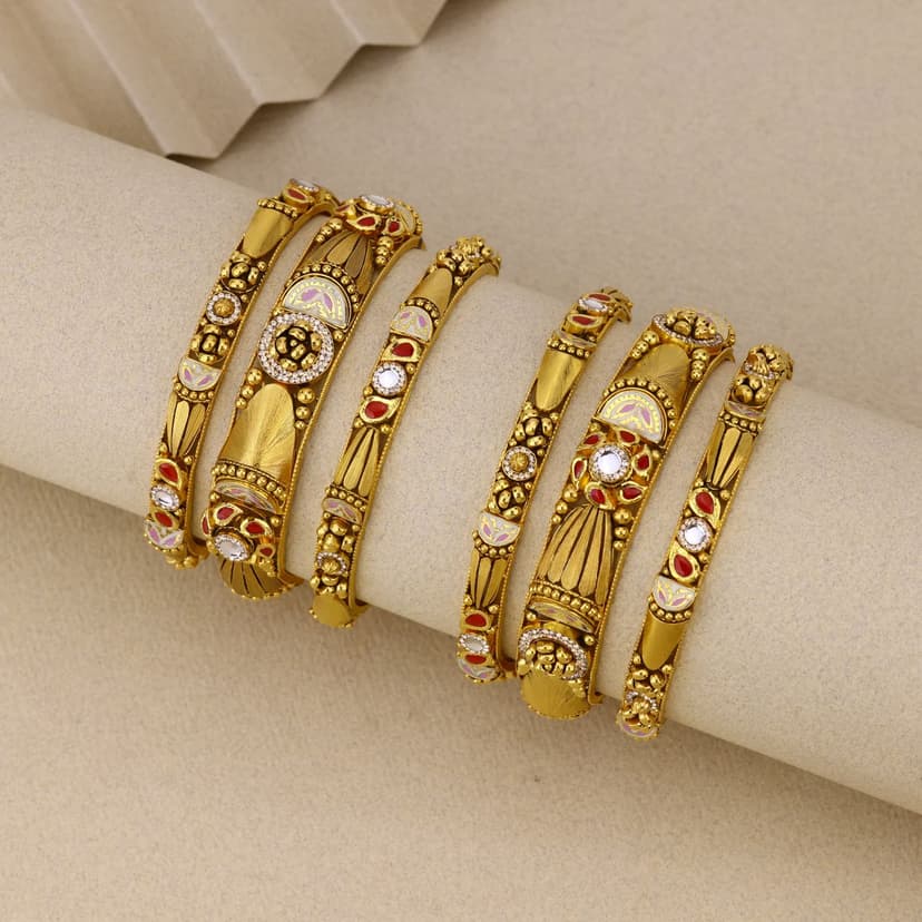 Rangashri Antique Bangles 22KT