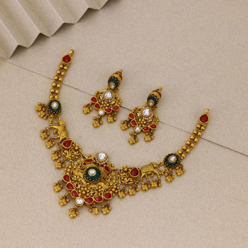 Gajakusuma Heritage Necklace 22KT