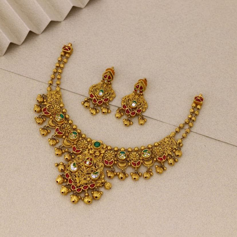 Ratnamohini Heritage Necklace 22KT