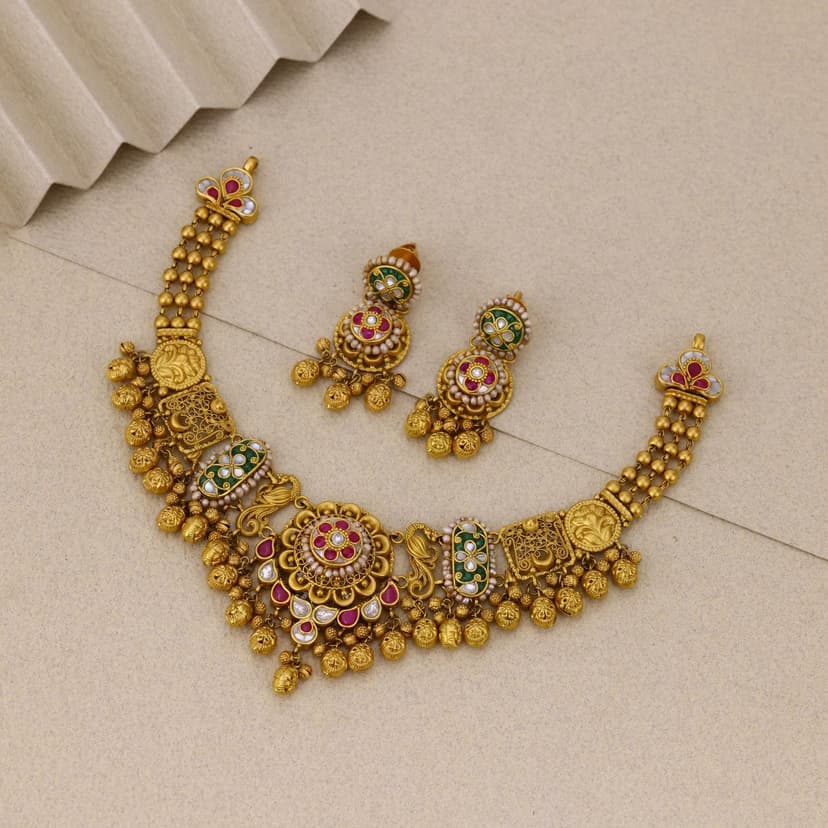 Hemakusari Heritage Necklace 22KT