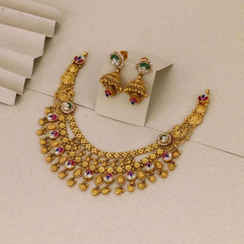Ratnalasya Heritage Necklace 22KT