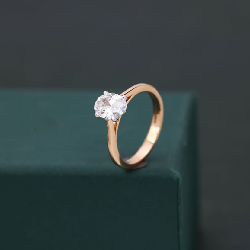 Avelyne Lab Diamond Ring 14KT